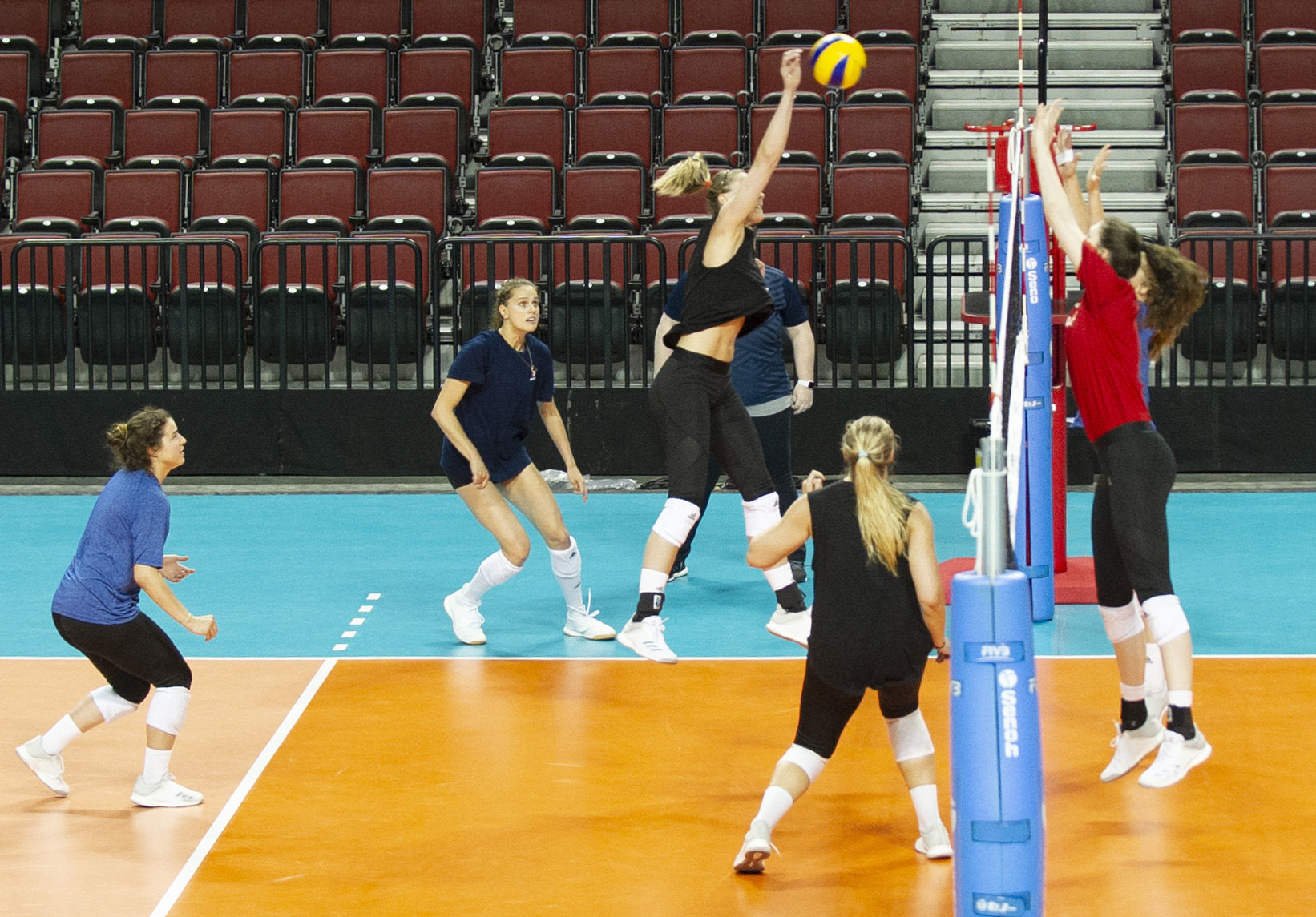 U.S. Women's National Volleyball Team Practice, 6.1